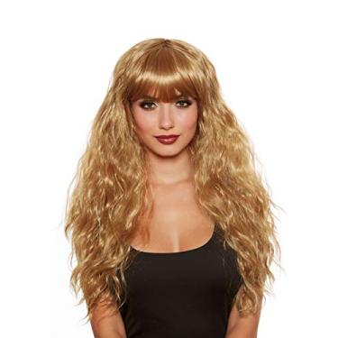 Imagem de Dreamgirl Peruca longa ondulada marrom mel para mulheres, Marrom, mel, Adjustable