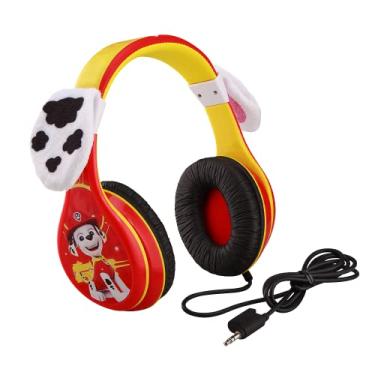 Imagem de Paw Patrol Marshall Kids Headphones, Adjustable Headband, Stereo Sound, 3.5Mm Jack, Wired Headphones for Kids, Tangle-Free, Volume Control, Foldable, Childrens Headphones Over Ear for School Home, Tra