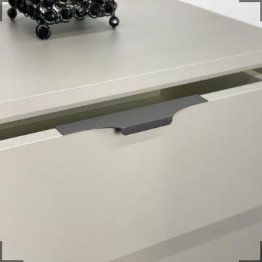 Imagem de Puxador Para Moveis Slim De Alumínio para armário ropeiro gaveta porta (TITANIO, 300 mm)