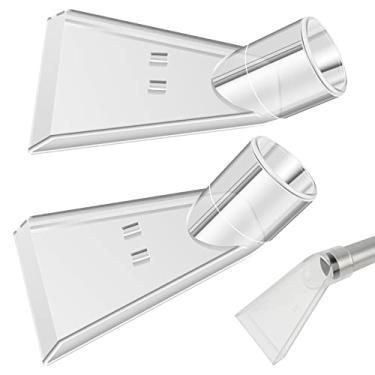 Imagem de 2 peças de ferramenta de fixação de extrator de aspirador de pó portátil, bocal de extração de cabeça de escova de aspirador de pó, bocal de limpeza de carpete de sofá à prova de estilhaçamento, peças