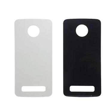 Imagem de SHOWGOOD Capa traseira para Motorola Moto Z Play XT1635 vidro porta bateria capa traseira capa de telefone peças de reposição (preto)