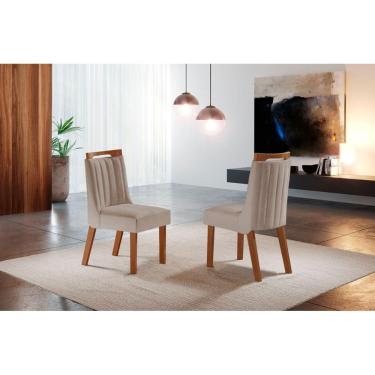 Imagem de Cadeiras para Mesa de Jantar Estofada - Lottus - LJ Móveis