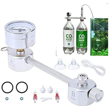 Imagem de Regulador de co2 sistema de co2 kit diy gerador de co2 para plantas aquário diy kit co2 pressurizado com contador de bolhas peixes & suprimentos aquáticos