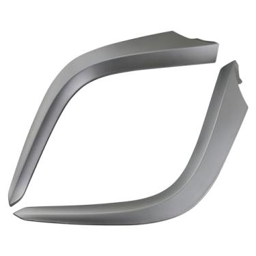 Imagem de Osompar Tira de acabamento do painel central inferior compatível com Toyota Corolla 2007-2009 substitui 55433-02140 55432-02220 55433-02121 cinza prateado lado esquerdo direito