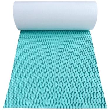 Imagem de Hjdeck Pavimento de barco, espuma de EVA, para barco, convés do mar, autoadesivo, antiderrapante, aderente, tapete de barco, deck marinho, para barcos, caiaque, iate, prancha de SUP, almofada de tração para prancha de surf, carrinho de golfe, RV