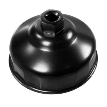 Imagem de Shonee Chave de filtro de óleo de 86 mm 16 canais para BMW e VOLVO com tampas de filtro de óleo de 86 mm 16 canais, ferramenta de remoção de filtro de óleo para troca de óleo (preto)