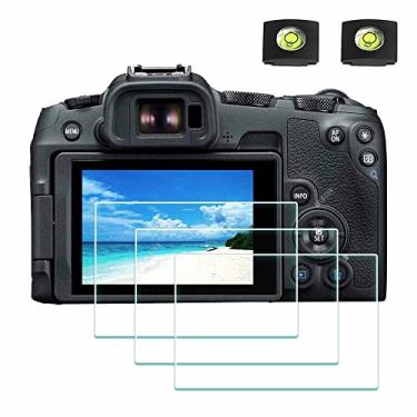 Imagem de ULBTER Protetor de tela para câmera Canon EOS R8 e capa de sapata [2 + 3 unidades] vidro temperado EOSR8 Flim 0,3 mm dureza 9H anti-arranhões antibolhas
