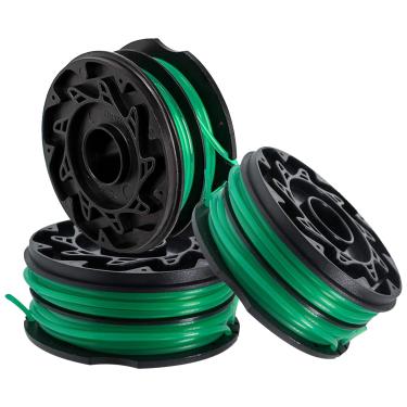 Imagem de Carretel de aparador de cordas DF-080 DF-080-BKP compatível com cortador de cordas elétrico Black and Decker GH1000 GH1100 GH2000, carretel de substituição de linha dupla, alimentação automática