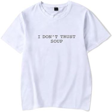 Imagem de Camiseta Ricky Stanicky John Cena I Don't Trust Soup Série de Filmes Gola Redonda Casual Moda Estampada Camiseta Unissex, 2, G