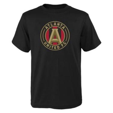 Imagem de Outerstuff Camiseta juvenil Atlanta United FC Boys 4-18 tamanho Core Team Logo, Preto, M