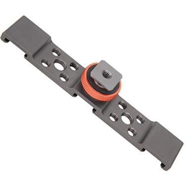 Imagem de Adaptador de Montagem de Sapata 3 Em 1, Suporte de Barra de Extensão Com Montagem de Sapata, Liga de Alumínio para Câmera, Telefone Celular, Gaiola de Coelho (GRAY)