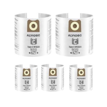 Imagem de ALYYDBG Para sacos de vácuo Ridgid Size C VF3501, sacos rígidos de alta eficiência para coleta de poeira de 3-4,5 galões. Pacote com 5