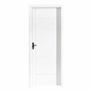 Imagem de Kit Porta Pronta Maciça 214x87cm Eucalipto Direita Pm95 Clean Cruzeiro Portas Branco