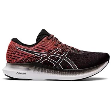Imagem de ASICS Women's EvoRide 2 Running Shoes, 10, Black/Blazing Coral