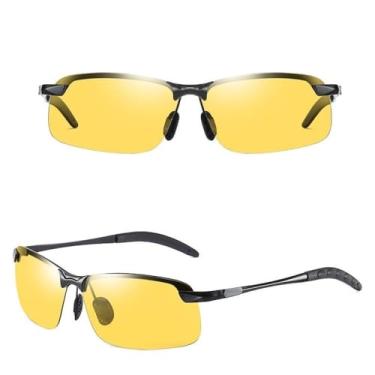 Imagem de 2024 óculos de sol polarizados para homens mulheres vintage condução metal óculos de sol masculino óculos de pesca uv400,07 visão noturna