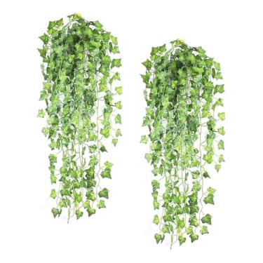 Imagem de Kit 2 Pendente de Hera Artificial 90cm Trepadeira Planta Artificial Para Decoração