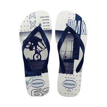 Imagem de Sandalias Havaianas Top Athletic Branco/Marinho 37/38