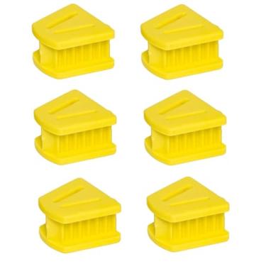 Imagem de Impressive Smile Adereços de boca de autoclave blocos de mordida de silicone dental, saco de 6 (pequeno (amarelo))