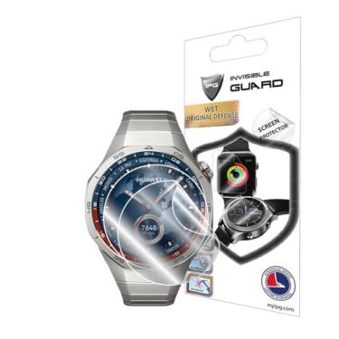 Imagem de IPG Feito para Huawei Watch GT 5 Pro 46 mm Smartwatch Protetor de Tela Hidrogel (2 unidades) Película Transparente HD Invisível Antiarranhões - Suave, Autorreparação/Sem Bolhas para GT5Pro-46 mm