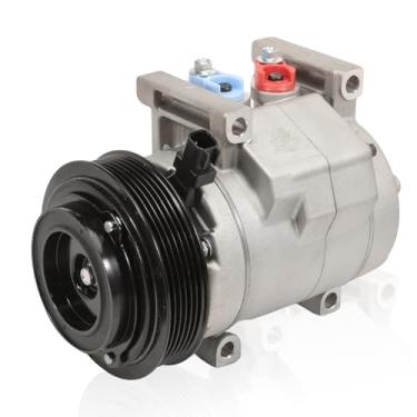 Imagem de Compressor de ar condicionado AC com embreagem compatível com Dodge Durango 3.6L 2012-2015, apenas com A/C traseiro, 68021638AD, 68021638AF