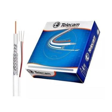 Imagem de Cabo Coaxial 100m 4mm 85% Câmera De Segurança Cftv Telecam