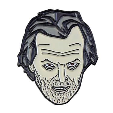 Imagem de Crachá de pino esmaltado The Shining Caretaker Jack Nicholson Torrance Hotel Overlook Hotel clássico filme de terror de 2,5 cm, 1 Inch, Esmalte, Esmalte