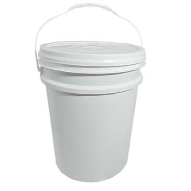 Imagem de Balde Plástico com Tampa 20 Litros Branco Jaguar