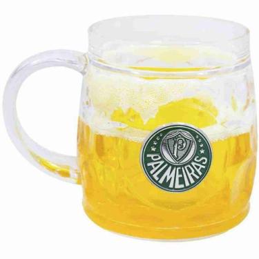 Imagem de Caneca Cerveja Base Grossa 400ml - Palmeiras - Mileno