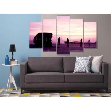 Imagem de Quadro Decorativo Mosaico 5 Peças Mod596 Blackpink Stay - Eco Decor