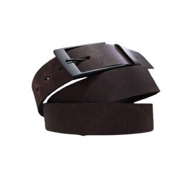Imagem de Cinto Masculino Em Couro Fossil Resistente Fechamento Fivela Reforçado