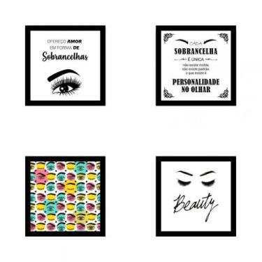 Imagem de Kit Quadros Decorativos Em Mdf Designer De Sobrancelhas 27 - New Decor