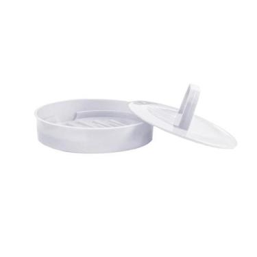 Imagem de Modeladora de Hamburguer 12x4,5 cm Branco Plastico Livre BPA Plasvale,