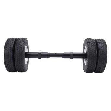 Imagem de Pneu de Eixo Traseiro Rc de 85mm, Substituição de Pneu de Eixo Traseiro Sem Alimentação de Liga de Alumínio para Trailer de Trator 1/14, Carro 1/10, Trailer de Trator