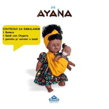 Imagem de Brinquedo Para Crianças Boneca Ayana Negra Mundo de Aventura - Adijoma