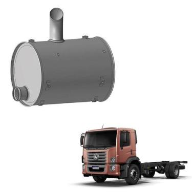 Imagem de Silencioso Escapamento VW Constellation 26.260E Aço Cinza - Bepo