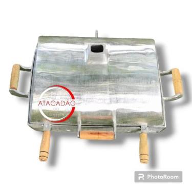 Imagem de Churrasqueira de alumínio batido /tamanho GRANDE + linha PREMIUM - Ata