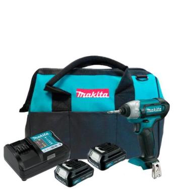 Imagem de Parafusadeira Td110 com 2 Baterias e Carregador e Bolsa - MAKITA