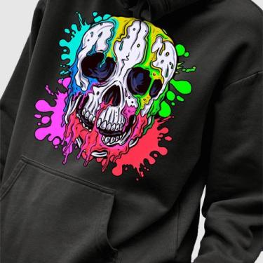 Imagem de Blusa Moletom Genuine Grit Masculina Estampada Algodão 30.1 Skull Colo