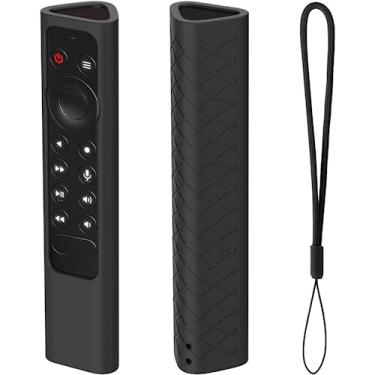 Imagem de USTIYA Capa de controle remoto para NVIDIA Shield TV Pro 4K HDR capa protetora de silicone (preto)