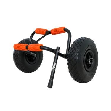 Imagem de Pelican - Suporte universal para carrinho SUP de canoa, caiaque e suporte de pé - Trole dobrável com pneus infláveis removíveis amplos