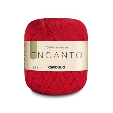 Imagem de Linha Fio Encanto Para Croche/Trico 128m Circulo 100% Viscose - Carmin