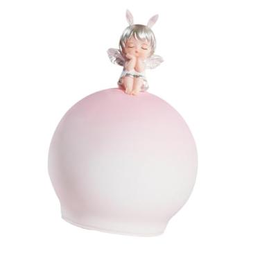 Imagem de Generic Luminária noturna com toque, ornamento decorativo regulável, luz ambiente fofa, luminária de mesa para mesa, bar, quarto, estudo, sala de jantar, Cabelo Prateado