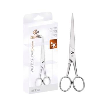 Imagem de Tesoura Cabelo Fio Laser Bronze Mundial BC 344 7 Polegadas