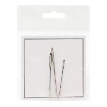 Imagem de Agulha De Mão Tapeçaria Para Bordado 3 Unidades Mega Hair - Doce Ternu