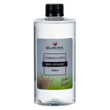 Imagem de Refil Difusor de varetas 500ml Animals men - Belaroma Essências 