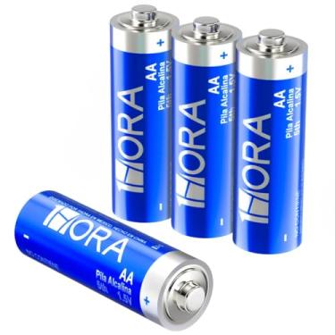 Imagem de Pilha Alcalina AA 1Hora, Pacote com 4 unidades 1.5V Alto Desempenho Condutividade Superior Produto Não Recarregável