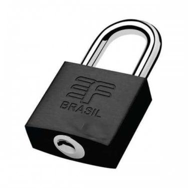 Imagem de Cadeado 3f Latao 20mm preto Fosco - 3F - FERRAGENS DO BRASIL