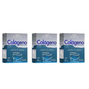 Imagem de Kit 3 Colágeno Hidrolisado Verisol Cabelos/unhas Natural - Katigua
