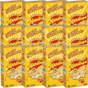 Imagem de Kit 12 salgadinho mandiopã sabor queijo 80g cada