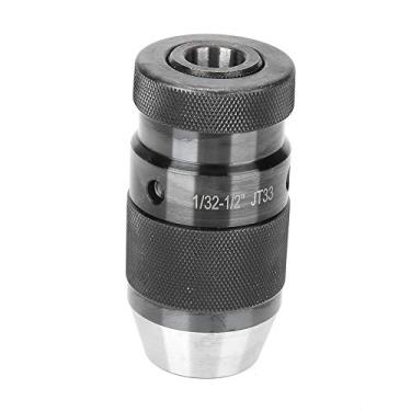 Imagem de Chave de Mandril de Prensa de Perfuração, Adaptador de Mandril de Broca Aço Carbono 1/32-1/2 pol. Torno CNC Auto-aperto Mandril de Prensa de Broca Adaptador de Broca de Mandril